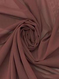 Rose Taupe Silk/Lycra Stretch Chiffon - NY Designer - 54W