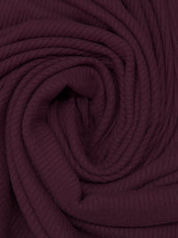 Dark Old Mauve Polyester/Rayon/Lycra Rib Sweater Knit - Michael Stars - 48W