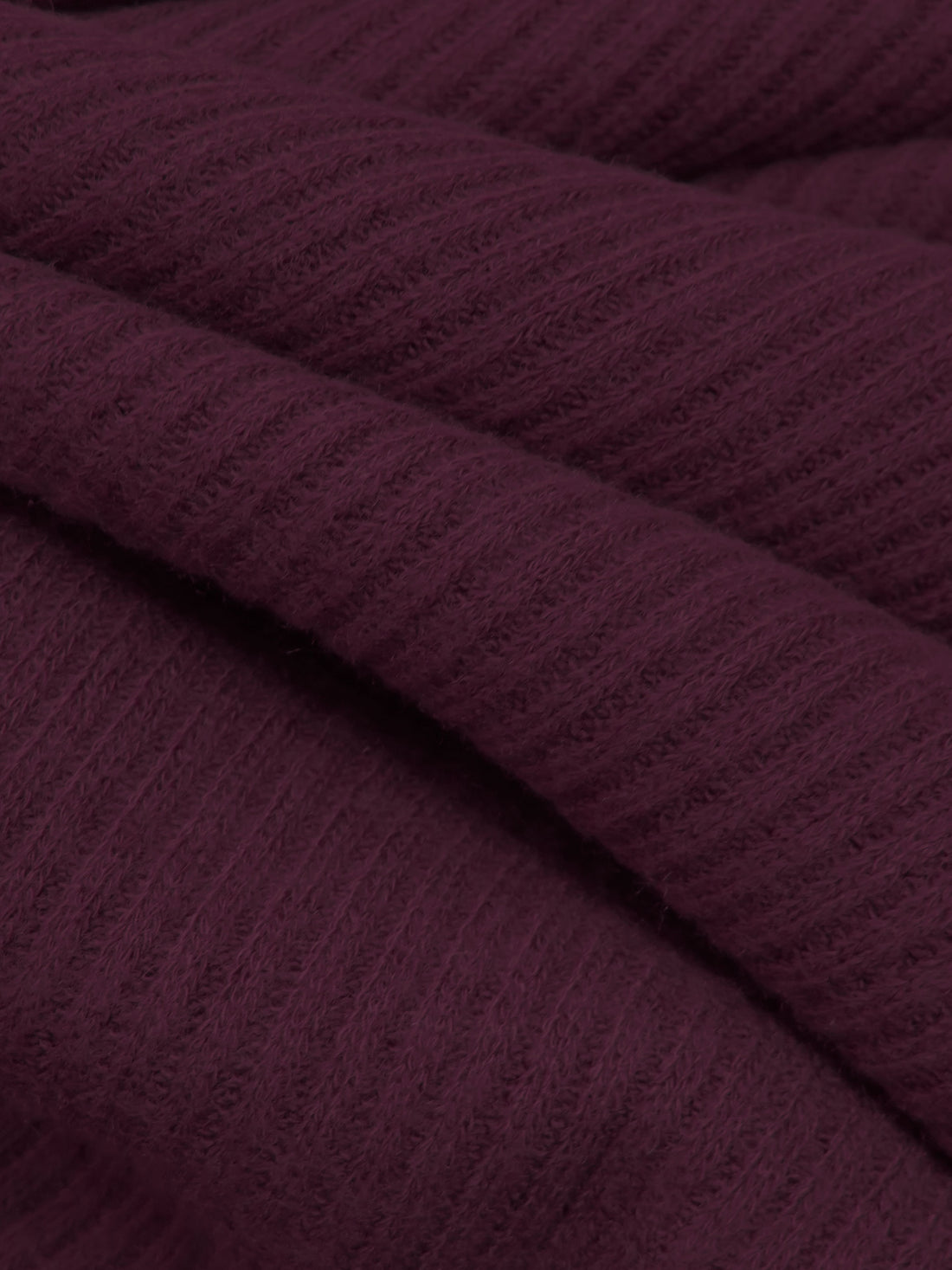Dark Old Mauve Polyester/Rayon/Lycra Rib Sweater Knit - Michael Stars - 48W