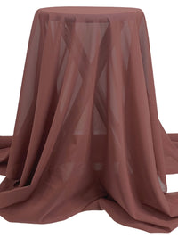 Rose Taupe Silk/Lycra Stretch Chiffon - NY Designer - 54W