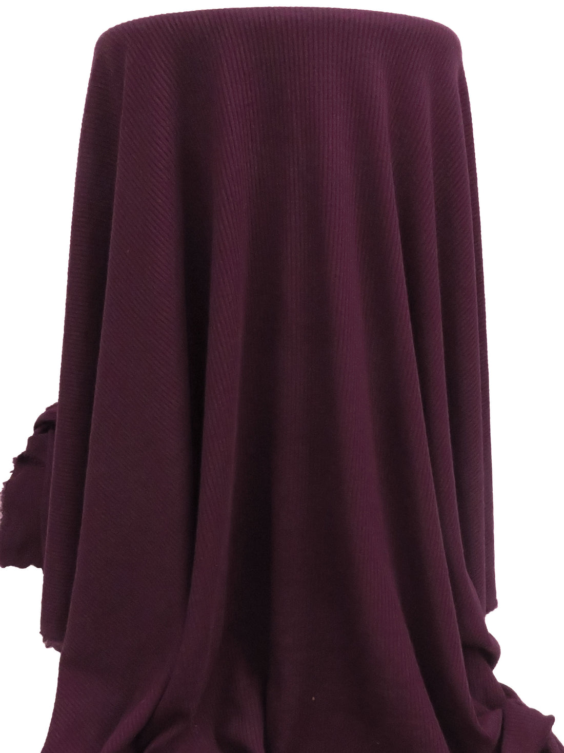 Dark Old Mauve Polyester/Rayon/Lycra Rib Sweater Knit - Michael Stars - 48W
