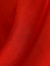 Chili Pepper Red 100% Silk Slubbed Organza - NY Designer - 56W