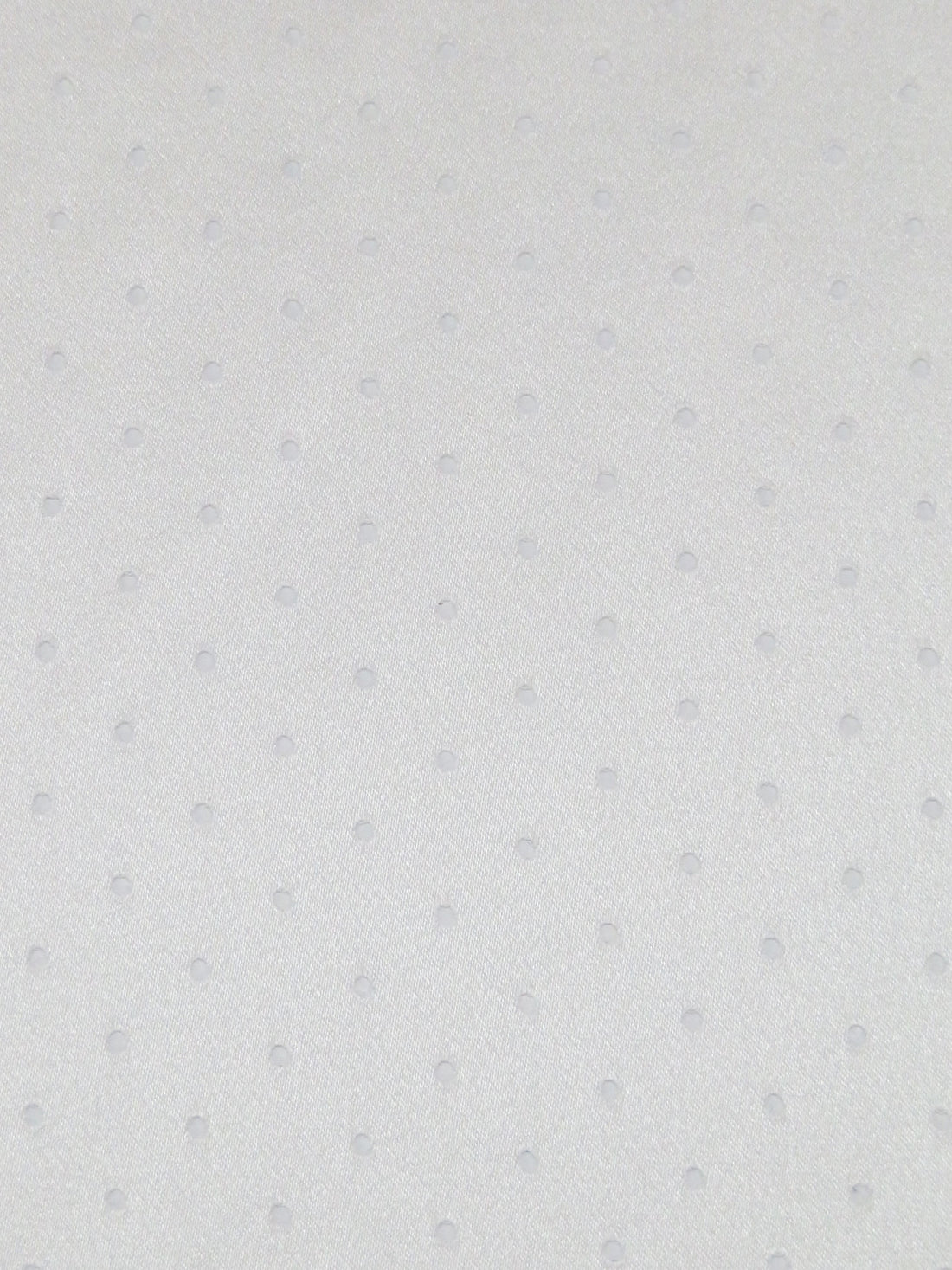 Antique White 100% Silk Laser Cut Dot Charmeuse - NY Designer - 54W