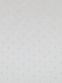 Antique White 100% Silk Laser Cut Dot Charmeuse - NY Designer - 54W