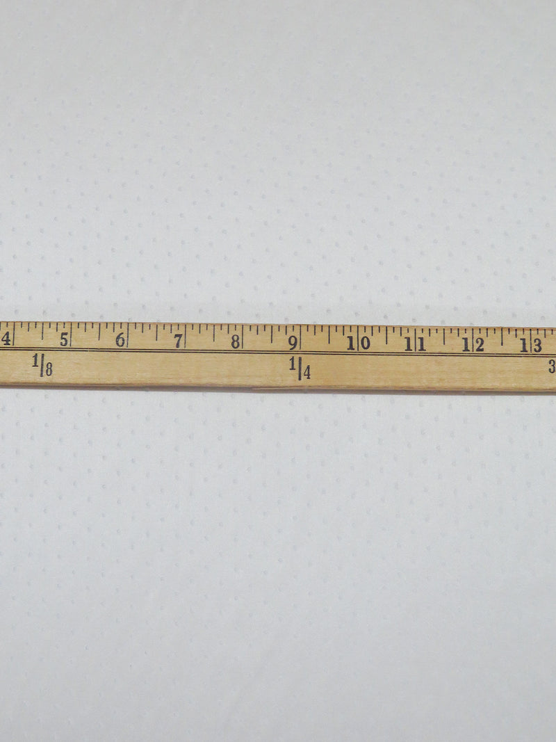 Antique White 100% Silk Laser Cut Dot Charmeuse - NY Designer - 54W