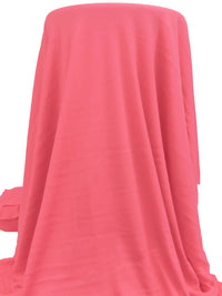 Vivid Light Coral Pink Cotton/Modal/Lycra Rib Knit - Michael Stars - 44W
