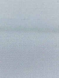 Soft Dusty Blue Wool/Lycra Double Weave Twill Suiting - NY Designer - 52W