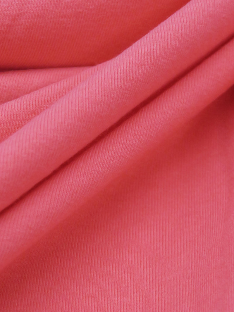 Deep Watermelon Pink Cotton/Lycra Jersey Knit 70W