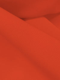Vermilion Orange Polyester/Lycra Cady Stretch Suiting - NY Designer - 58W