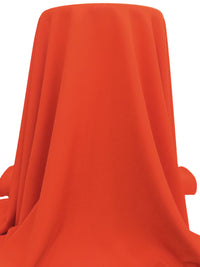 Vermilion Orange Polyester/Lycra Cady Stretch Suiting - NY Designer - 58W