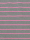 Sterling Gray/Taffy Pink Cotton/Lycra Horizontal Stripe Print Jersey Knit 70W