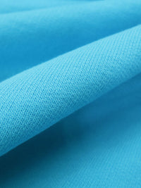 Bright Sky Blue Cotton/Polyester Sweatshirt Fleece 66W