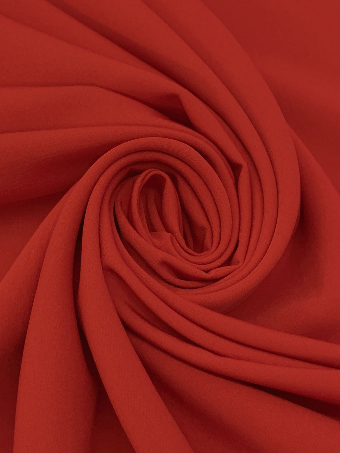 Firebrick Red Polyester/Lycra Cady Stretch Suiting - NY Designer - 59W