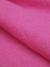 Fruit Punch Pink Cotton/Polyester Fine Rib Knit 56W