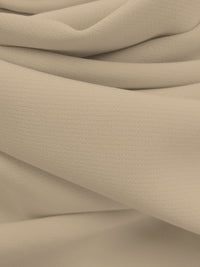 Light Tan Polyester/Lycra Cady Stretch Suiting - NY Designer - 58W