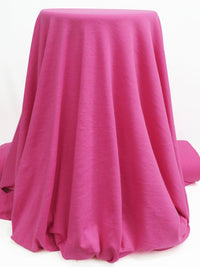 Fruit Punch Pink Cotton/Polyester Fine Rib Knit 56W