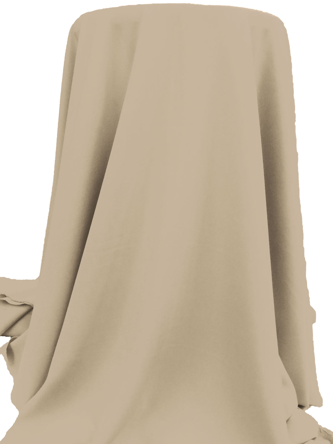 Light Tan Polyester/Lycra Cady Stretch Suiting - NY Designer - 58W