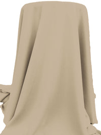 Light Tan Polyester/Lycra Cady Stretch Suiting - NY Designer - 58W