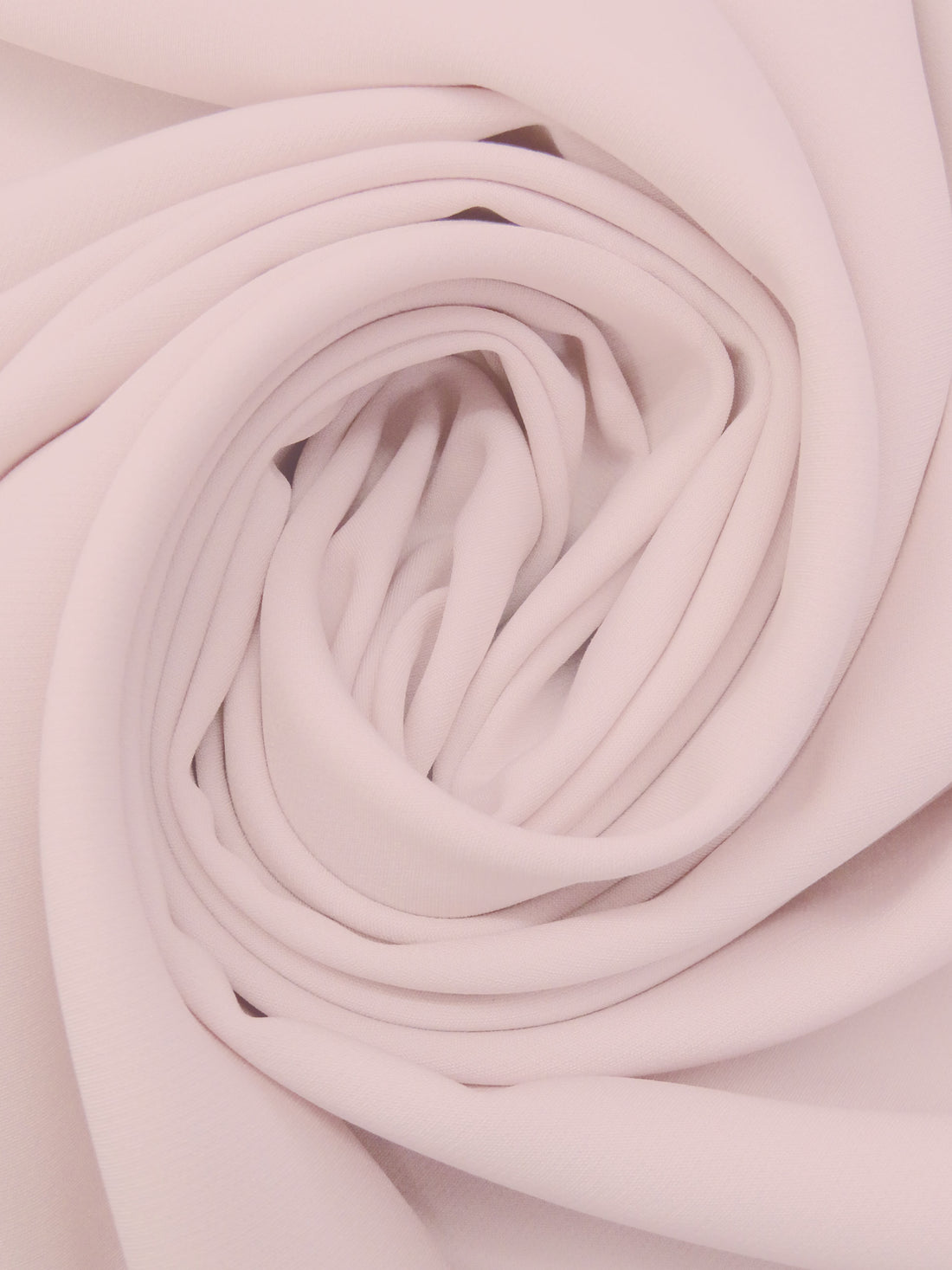 Palest Pink Polyester/Lycra Cady Stretch Suiting - NY Designer - 58W
