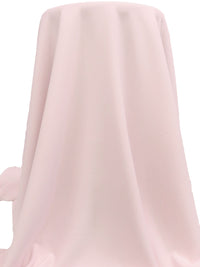 Palest Pink Polyester/Lycra Cady Stretch Suiting - NY Designer - 58W