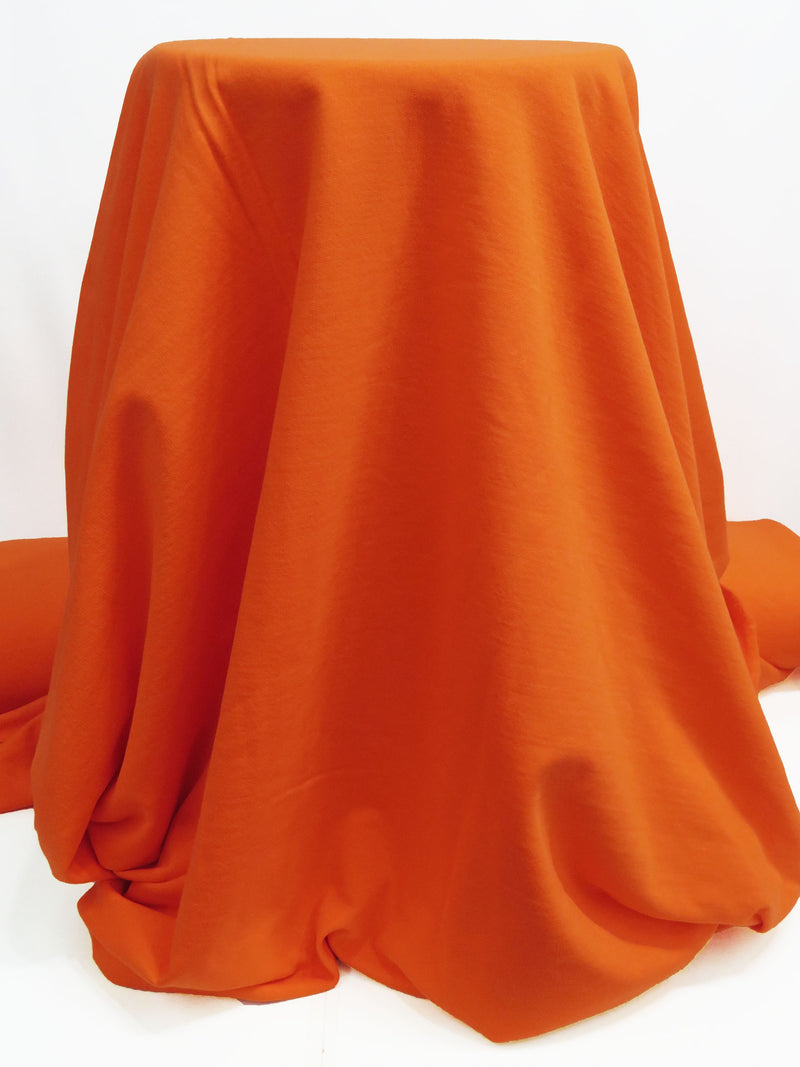 Safety Orange Cotton/Polyester Sweatshirt Fleece 67W