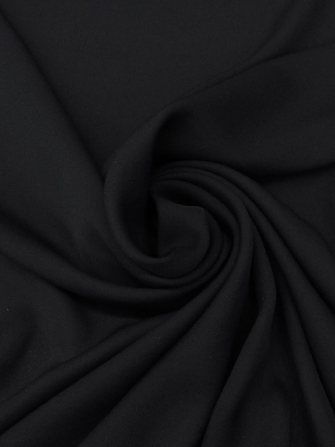 Black 100% Silk Double Georgette - NY Designer - 54W