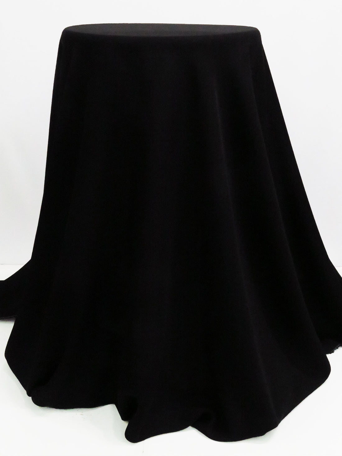 Black 100% Silk Double Georgette - NY Designer - 54W