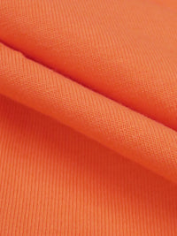 Bright Orange Soda Cotton/Polyester Jersey Knit 72W