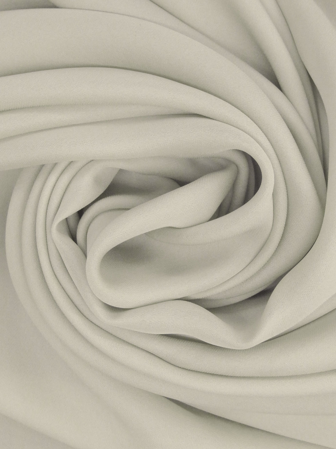 Pastel Gray 100% Silk Double Georgette - NY Designer - 44W