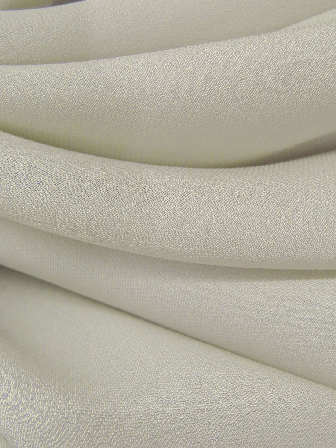 Pastel Gray 100% Silk Double Georgette - NY Designer - 44W