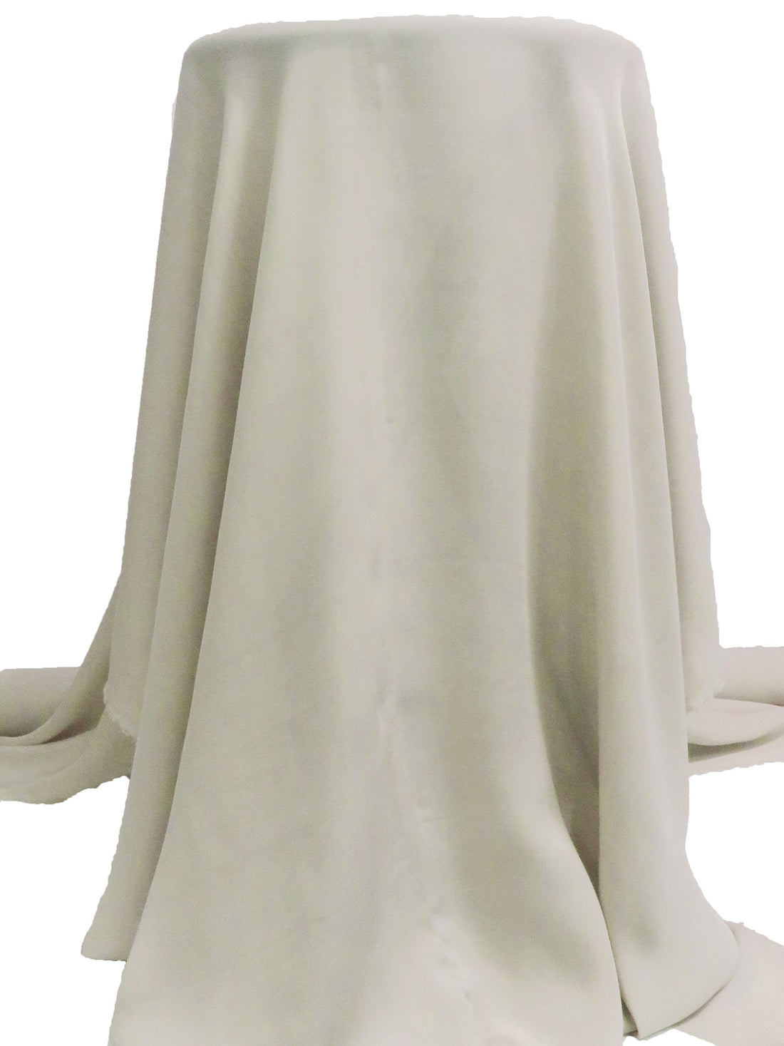 Pastel Gray 100% Silk Double Georgette - NY Designer - 44W