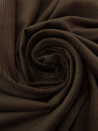 Dark Chocolate Brown 100% Cotton Corduroy 58W