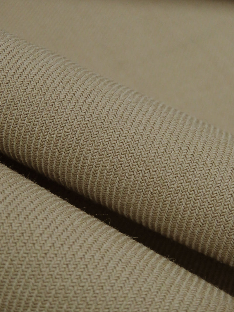 Burlap Worsted Wool/Polyester Double Weave Twill Suiting - NY Designer - 54W