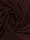 Dark Sienna Silk/Lycra Stretch Chiffon - NY Designer - 39W