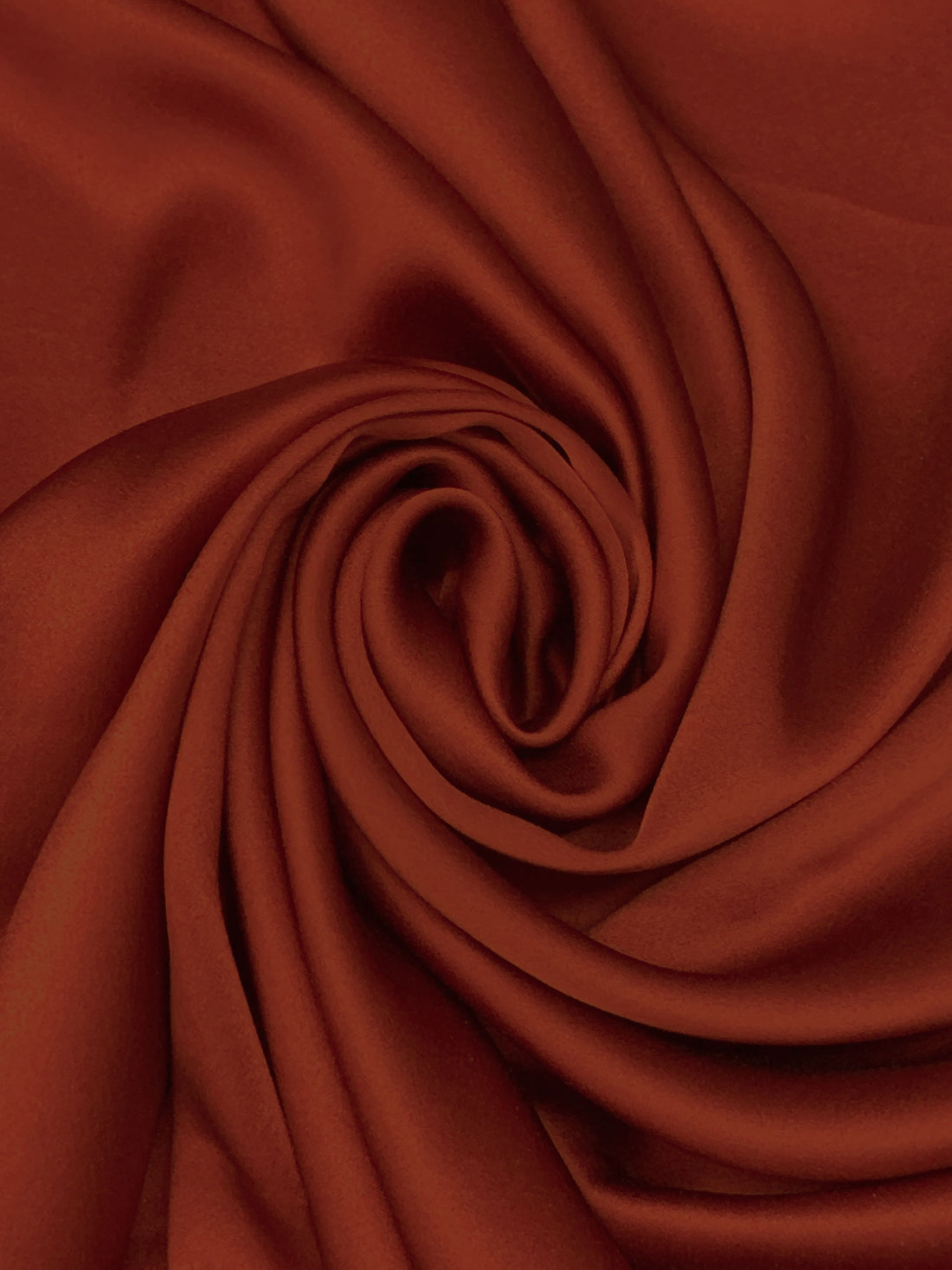 Vivid Auburn 100% Silk Charmeuse - NY Designer - 41W