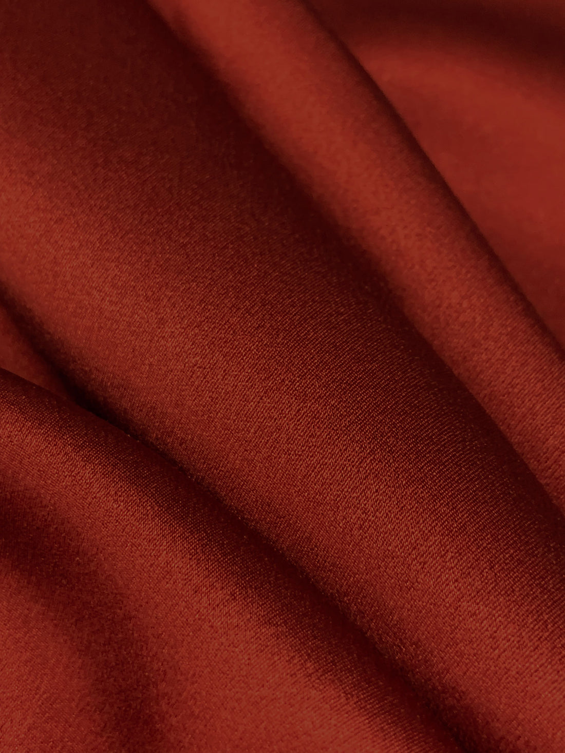 Vivid Auburn 100% Silk Charmeuse - NY Designer - 41W