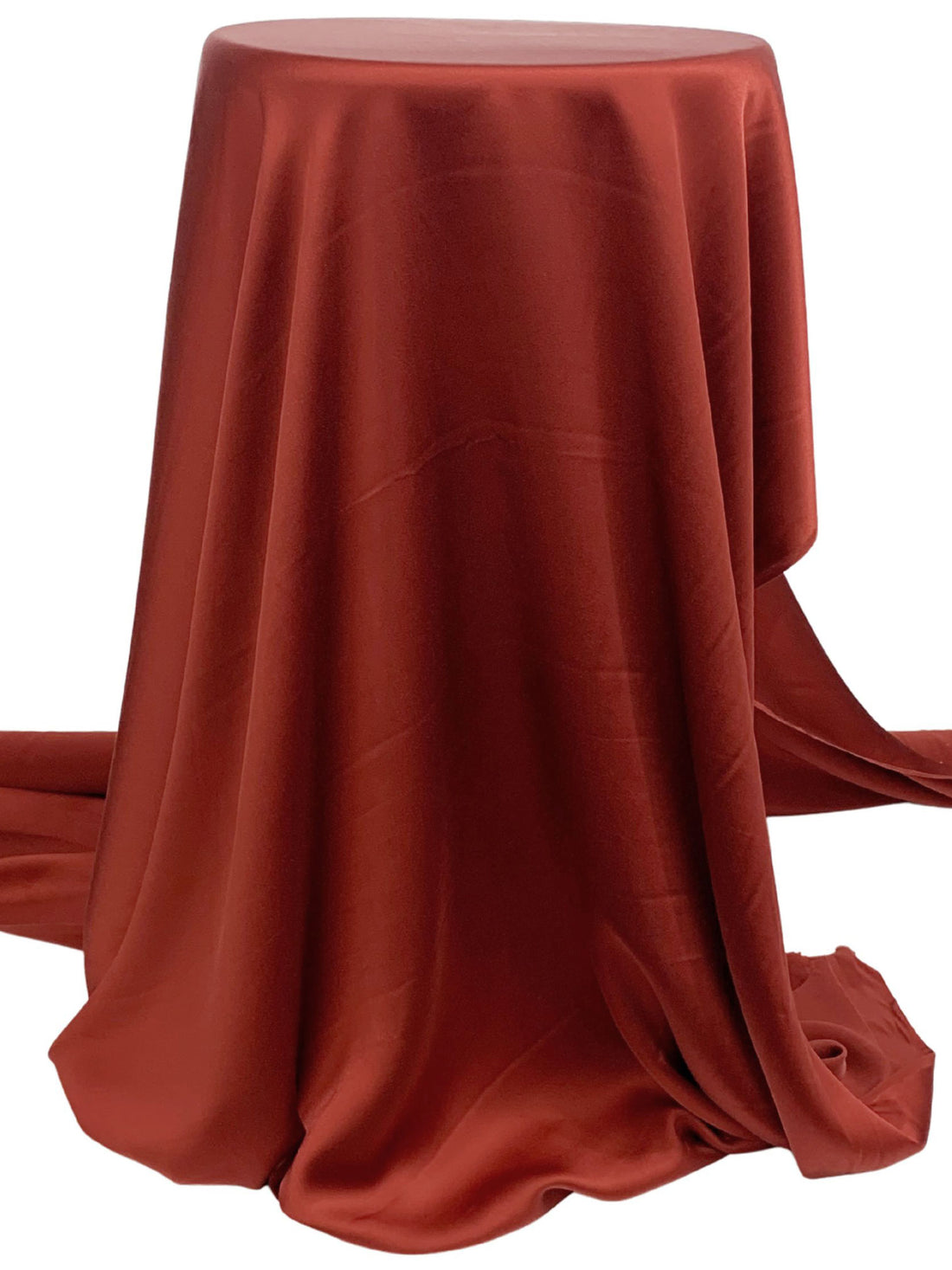 Vivid Auburn 100% Silk Charmeuse - NY Designer - 41W