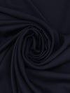 Dark Navy Silk/Lycra Double Georgette - Oscar de la Renta - 40W