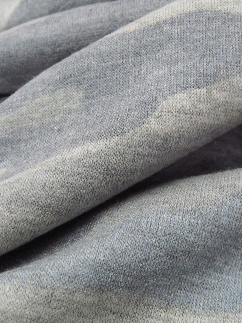 Pewter Gray/Tungsten Gray/Muted Misty Blue/Multi Polyester/Lycra Heathered Camouflage Print French Terry Knit 60W