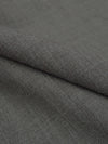 Battleship Gray Worsted Wool/Nylon Slubbed Suiting - NY Designer - 58W