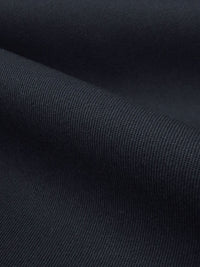 Muted Midnight Navy 100% Worsted Wool Gabardine Suiting - NY Designer - 60W