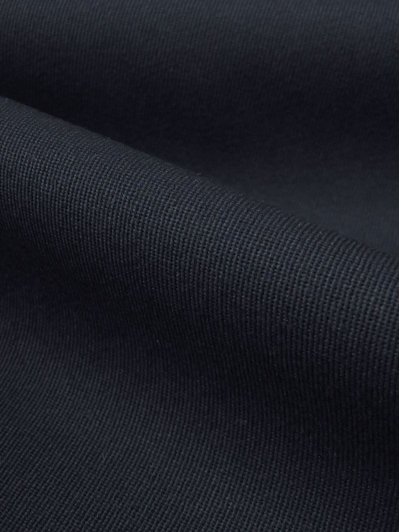 Muted Midnight Navy 100% Worsted Wool Gabardine Suiting - NY Designer - 60W