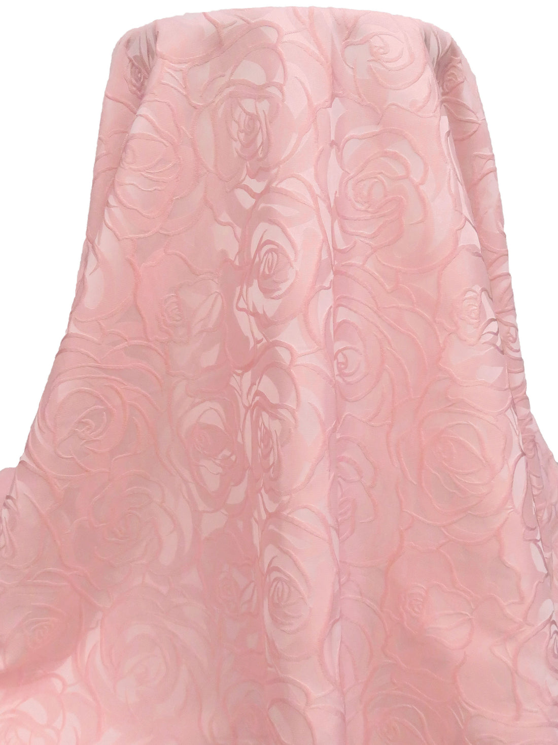 Cherry Blossom 100% Polyester Large Rose Weave Jacquard - NY Designer - 61W