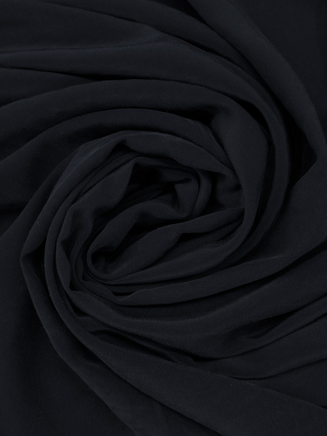 Midnight Navy 100% Silk Sandwashed Crepe De Chine - NY Designer - 43W