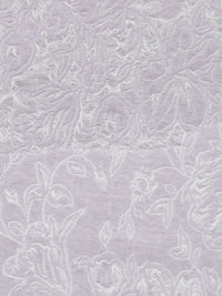 Dusty Lavender Mist/Off-White Polyester/Rayon Floral Double Weave Jacquard - NY Designer - 56W