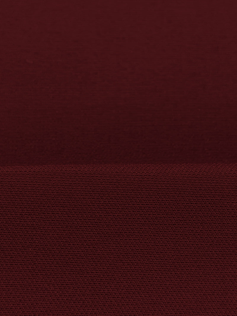 Royal Maroon Worsted Wool/Polyester Double Weave Suiting - NY Designer - 58W