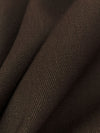 Royal Brown 100% Worsted Wool Gabardine Suiting - NY Designer - 59W