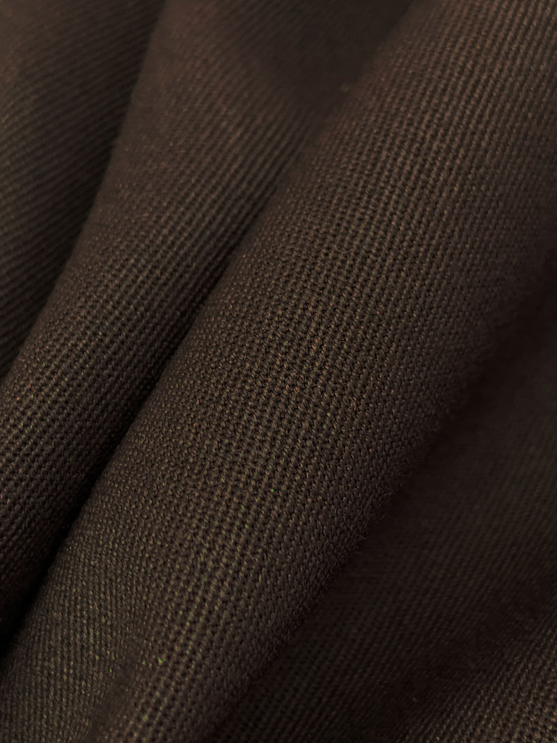 Royal Brown 100% Worsted Wool Gabardine Suiting - NY Designer - 59W