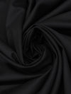 Sable Black 100% Worsted Wool Fine Twill Suiting - NY Designer - 58W