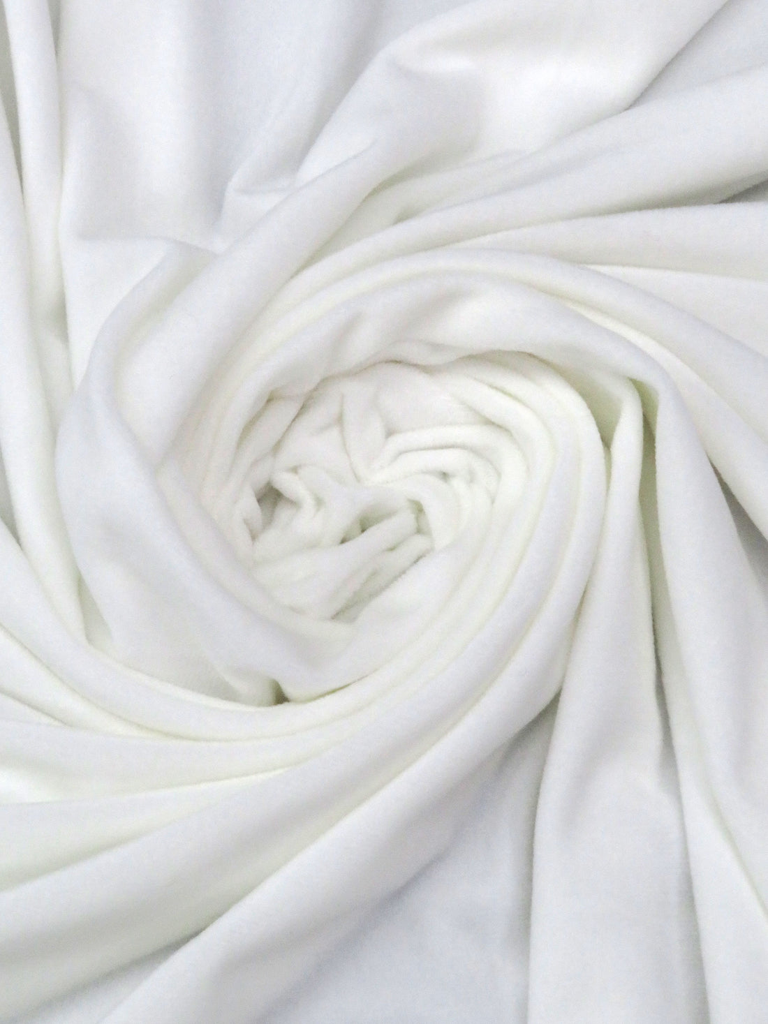 Marshmallow Polyester/Lycra Velour Knit 59W